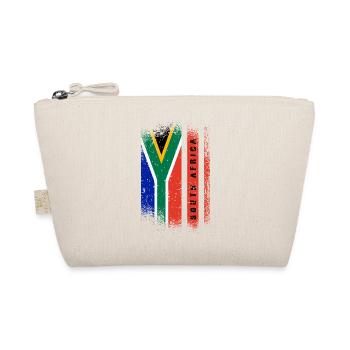 South Africa Vintage Flag / Gift Johannesburg - Organic Pouch - nature - Front