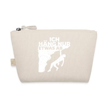 Klettern Boulder Bergsteigen Lustige Sprüche Sport - Bio-Täschchen - Natur - Vorne