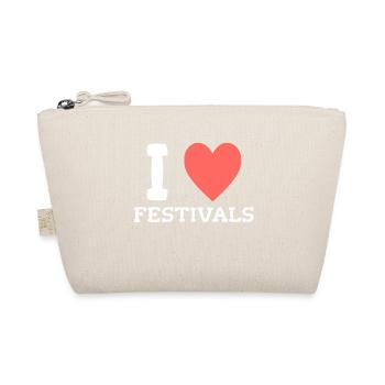 I love Festivals - Organic Pouch - nature - Front