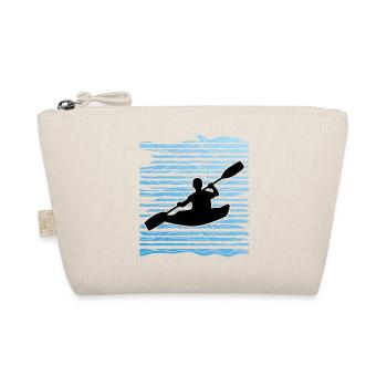 Kayak T-Shirts | Kayaking River Sport Gift - Organic Pouch - nature - Front