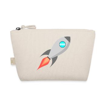 Rakete Rocket space Raumfahrt - Bio-Täschchen - Natur - Vorne