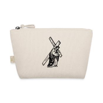 Crucifixion of Jesus Cross - Organic Pouch - nature - Front