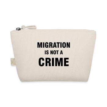 is not a crime | Antifa links gifts - Organic Pouch - nature - Front