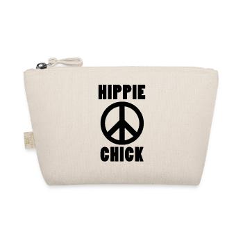 Hippie T-Shirts Women | Hippies Girl Gifts - Organic Pouch - nature - Front