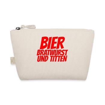BEER BRATWURST AND TITS - Organic Pouch - nature - Front