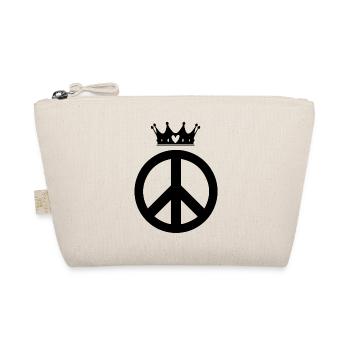 Hippie King Queen | Hippies Love Gift Idea - Organic Pouch - nature - Front