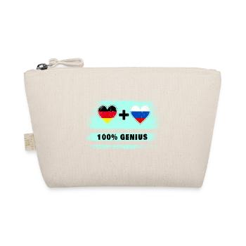 Germany and Russia 100% Ingenious / Gift - Organic Pouch - nature - Front