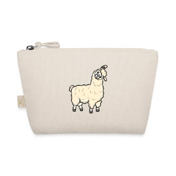 Llama alpaca - Organic Pouch - nature - Front