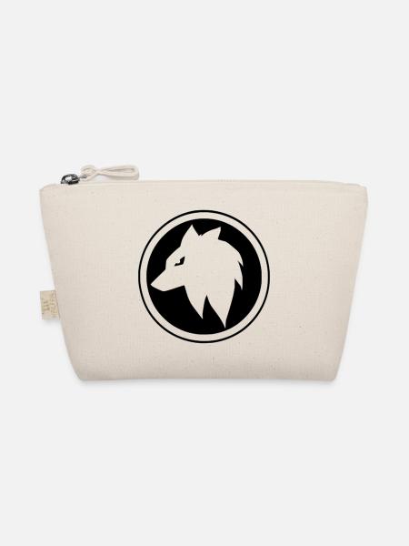 Mangawolf im Kreis - Bio-Täschchen - Natur