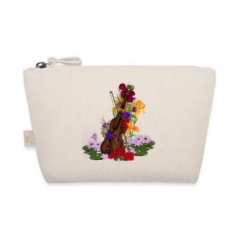 Violon cassé avec des fleurs. Musique classique - Trousse biologique - nature - Devant
