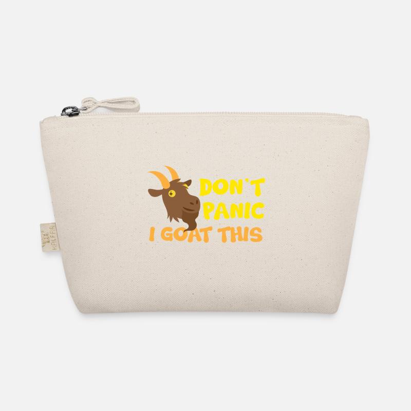 Keine Panik i GOAT this! mit frechen Ziegengesicht Bio-Täschchen