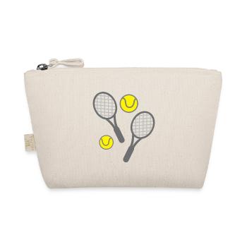 Tennisschläger und Bälle - Bio-Täschchen - Natur - Vorne