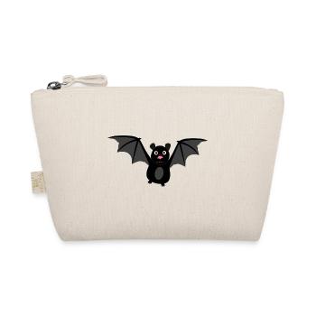 Bat Halloween Vampire Bat - Organic Pouch - nature - Front