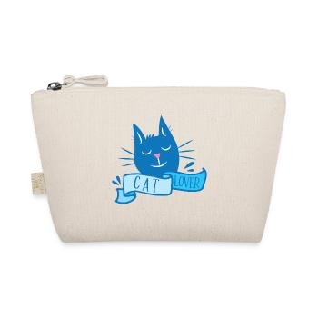 amoureux des chats avec une jolie cagnotte en bleu - Trousse biologique - nature - Devant