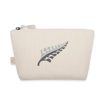 Jagged New silver fern NEW ZEALAND - Organic Pouch - nature - Front