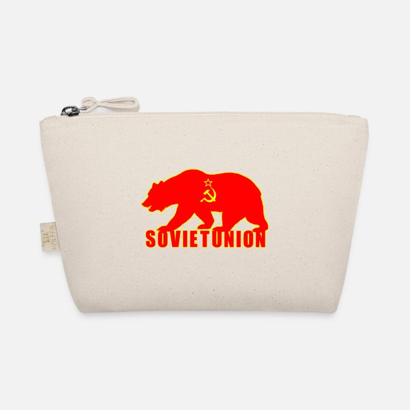 Sowjetunion Bär mit Flagge Bio-Täschchen
