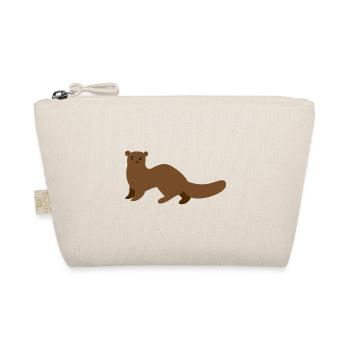 brown mongoose weasel or ermine - Organic Pouch - nature - Front