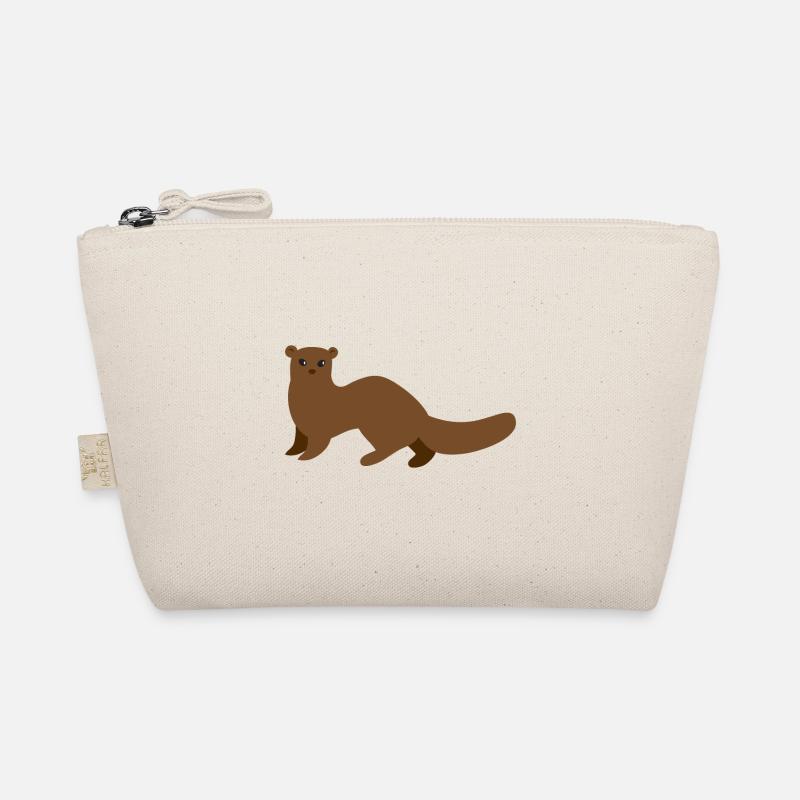 brown mongoose weasel or ermine Organic Pouch