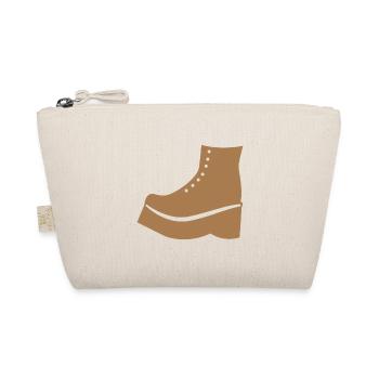 Brown Boot shoe - Organic Pouch - nature - Front