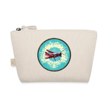 Detailed grasshopper illustration - Organic Pouch - nature - Front