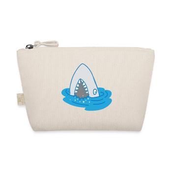 shark with open mouth - Organic Pouch - nature - Front