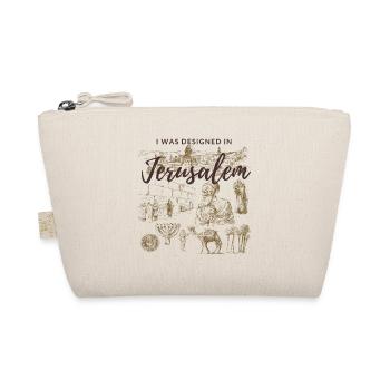 Designed in Jerusalem - Bio-Täschchen - Natur - Vorne