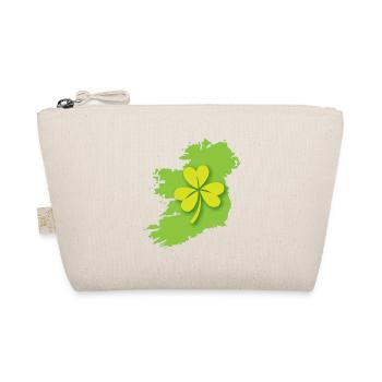 Ireland Irish map with shamrock - Organic Pouch - nature - Front