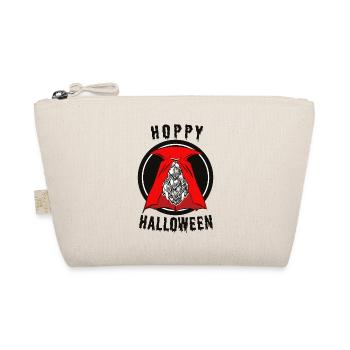 Hoppy (Happy) Halloween Pun Wortspiel Bier Hopfen - Bio-Täschchen - Natur - Vorne