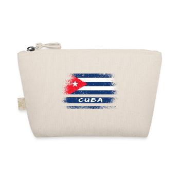 Cuba vintage design / flag - Organic Pouch - nature - Front