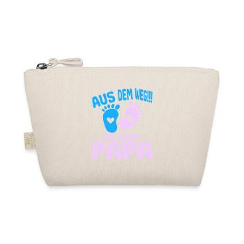 Ich werde Papa T Shirt - Geschenk Werdender Vater - Bio-Täschchen - Natur - Vorne