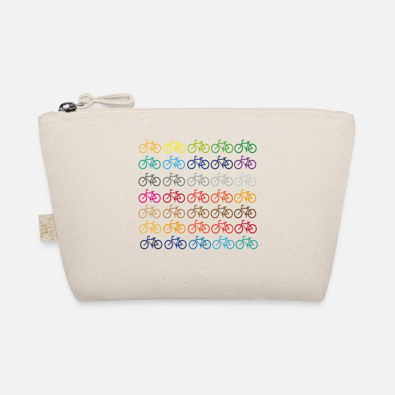 Viele bunte Fahrräder - Bio-Täschchen - Natur