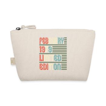 Februar Cool Vintage Vintage Geburtstagsgeschenk - Bio-Täschchen - Natur - Vorne