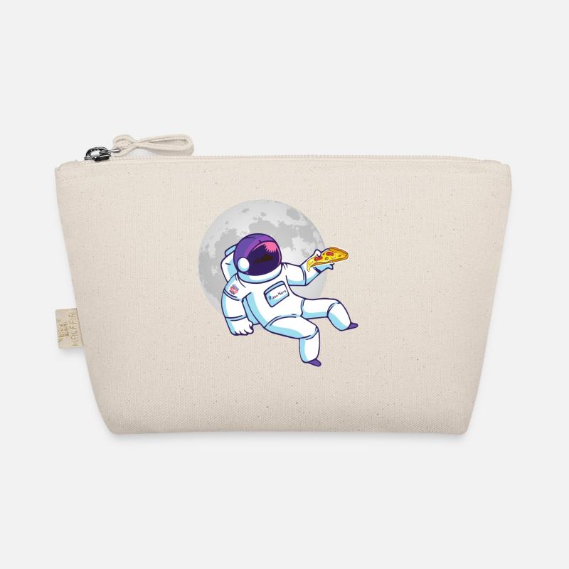 Pizza Astronaut - Bio-Täschchen - Natur