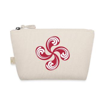 Croix Basque design 1 - Trousse biologique - nature - Devant