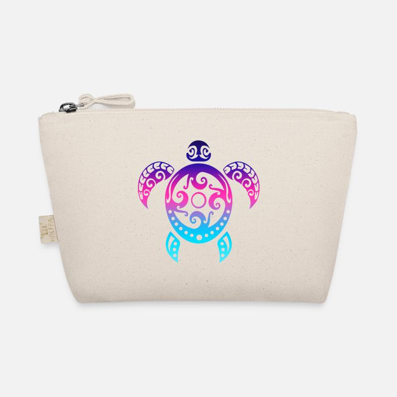 Maori Schildkröte Honu Tribal Tattoo Neo Geschenk - Bio-Täschchen - Natur