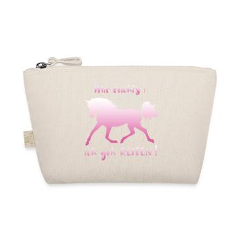 That's enough for me, I go riding horses saying funny - Organic Pouch - nature - Front