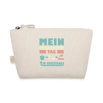 Rente Ruhestand Hund Gassi Geschenk für Rentner - Bio-Täschchen - Natur - Vorne