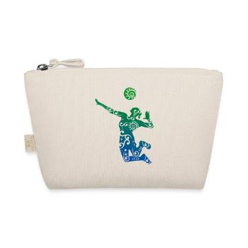 Volleyballspieler Maori Stil Geschenkidee - Bio-Täschchen - Natur - Vorne