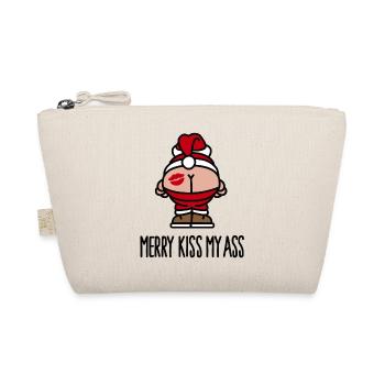 Merry kiss my ass - Bio-Täschchen - Natur - Vorne