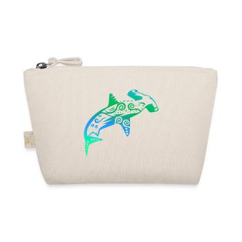 Maori shark hammerhead hammerhead shark tribal tattoo - Organic Pouch - nature - Front