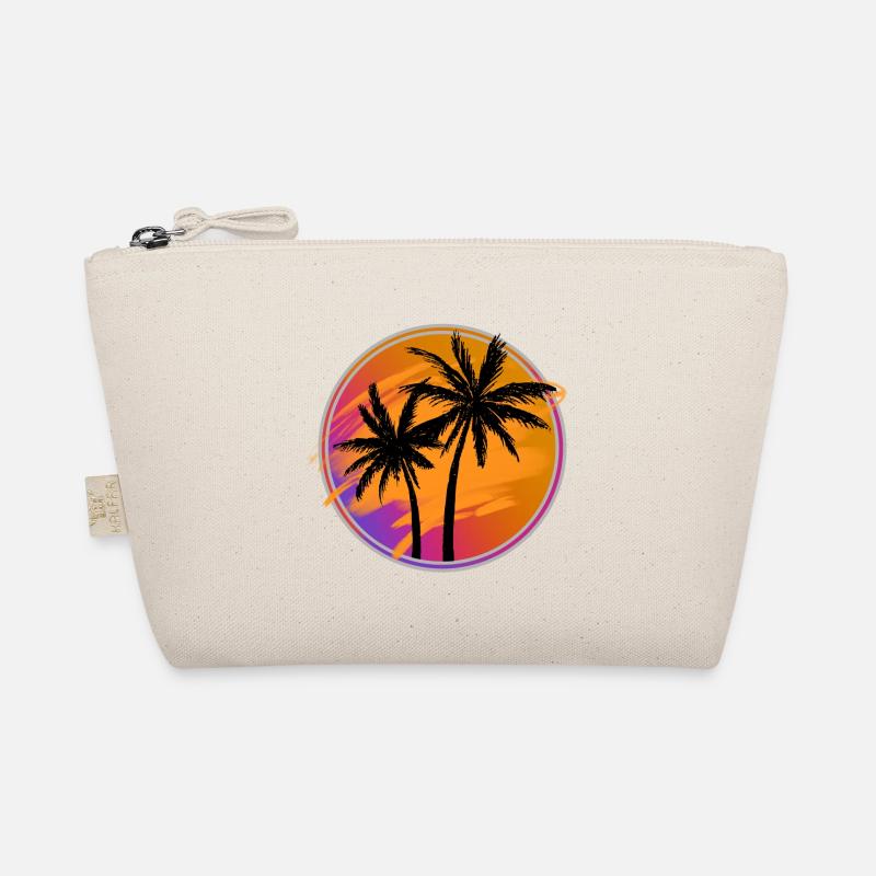 Palm trees retro Organic Pouch