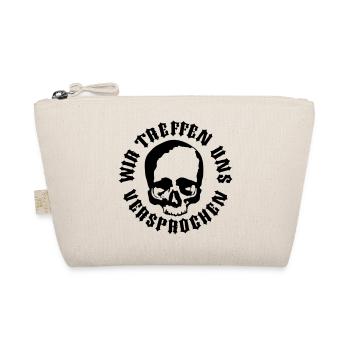 Wir treffen uns / Tod / Skull - Bio-Täschchen - Natur - Vorne