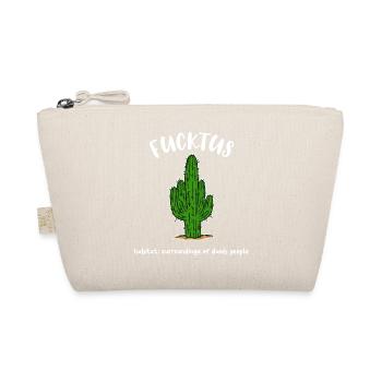 Cactus Fucktus Funny Humorous Saying Stupid Stupid - Organic Pouch - nature - Front