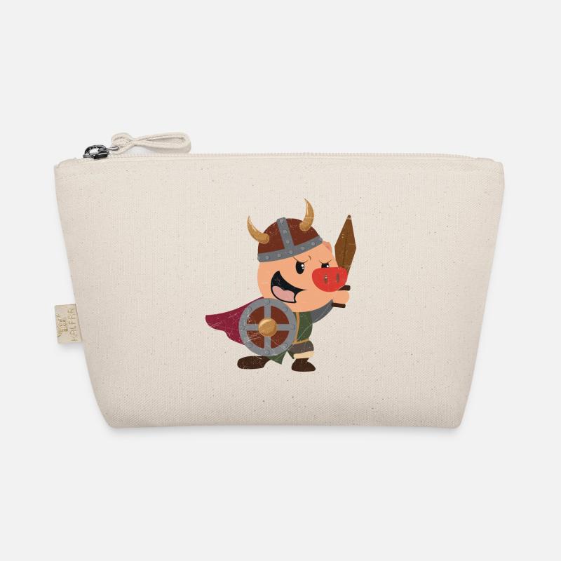 Viking Funny viking pig gift idea Organic Pouch