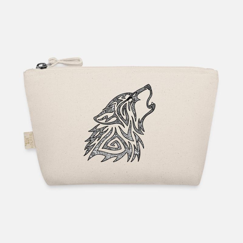 Howling Wolf Mandala Organic Pouch