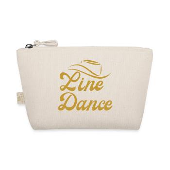 Great gift idea for Line Dancer: "Line Dance" - Organic Pouch - nature - Front