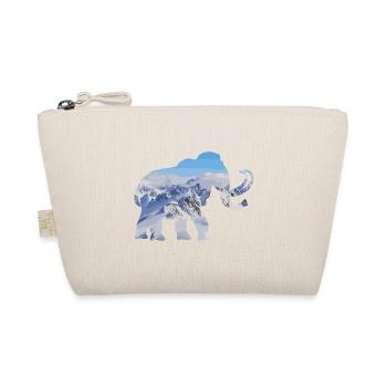 Double Exposure Animals Mammoth Funny Gift - Organic Pouch - nature - Front