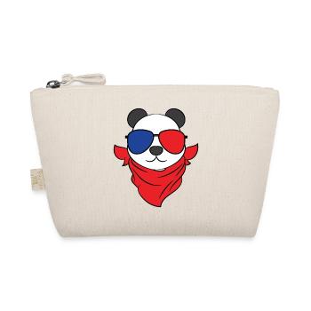 A Cool Panda Tee With A Nice Illustration Of A - Organic Pouch - nature - Front