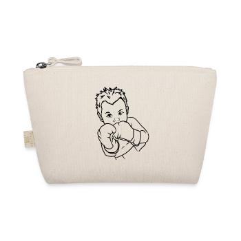 Boxe bébé en noir - Trousse biologique - nature - Devant