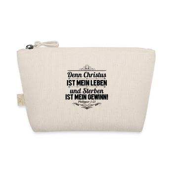 Christus mein Leben. Sterben mein Gewinn. - Bio-Täschchen - Natur - Vorne